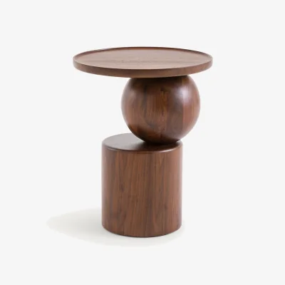 La Redoute Stigido Solid Walnut Side Table