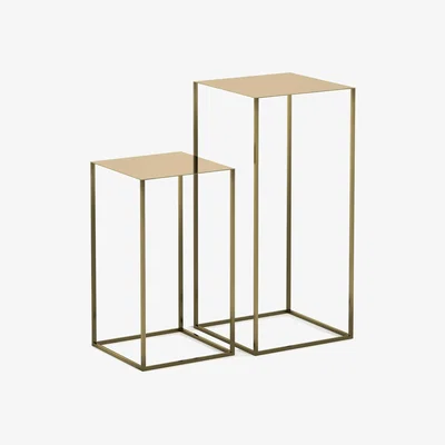 La Redoute Set of 2 Romy Nesting Side Tables in Metal