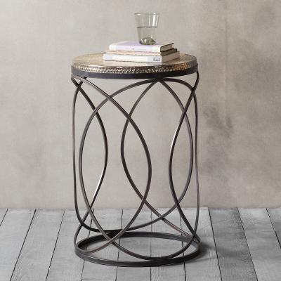 La Redoute Kollam Hammered Metal Side Table