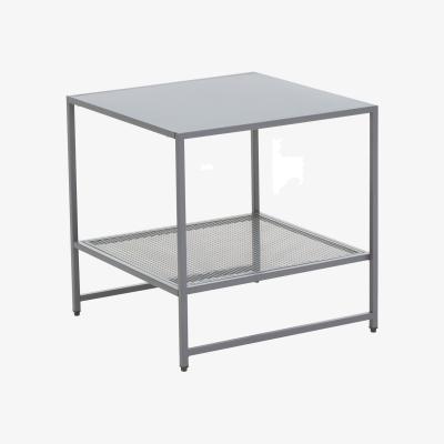 La Redoute Industrial Metal Two-Tier Square Side Table