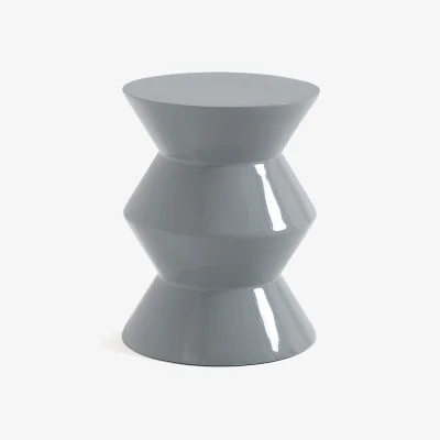 La Redoute Talou Sculpted Side Table with A Lacquered Finish