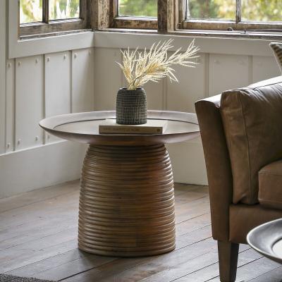 La Redoute Baytown Beehive Round Mango Wood Side Table