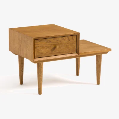 La Redoute Quilda Vintage Oak Veneer Side Table