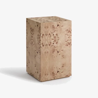 La Redoute Loupita Elm Burl Veneer Side Table