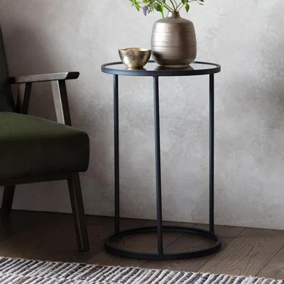 La Redoute Ranchi Round Glass Side Table