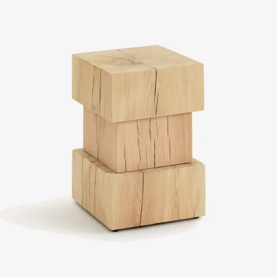 La Redoute Merlux Side Table in Solid Oak