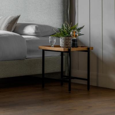 La Redoute Siuri Industrial Oak Tray Side Table