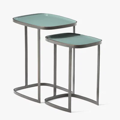 La Redoute Picabea Set of 2 Nesting Side Tables in Metal
