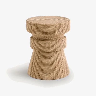 La Redoute Sablas Mango Wood & Rope Side Table