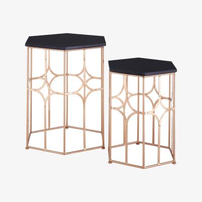 La Redoute Set of 2 Rose Gold Side Tables