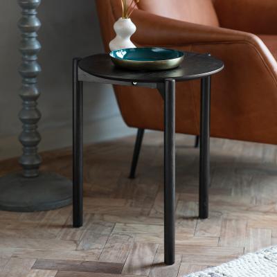 La Redoute Hajipur Round Oak Side Table