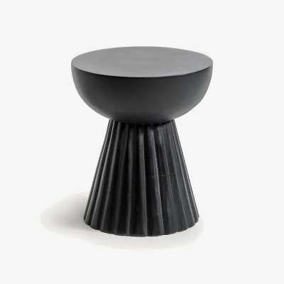 La Redoute Donato Sofa Side Table in Solid Mango Wood