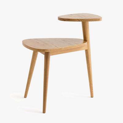 La Redoute Quilda Vintage-Style Side Table with Two-Tiers