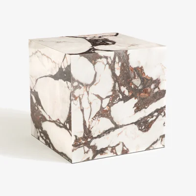La Redoute Alcana Marble-Effect Ceramic Side Table