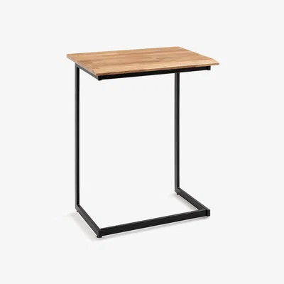 La Redoute Hiba Solid Oak & Steel Side Table