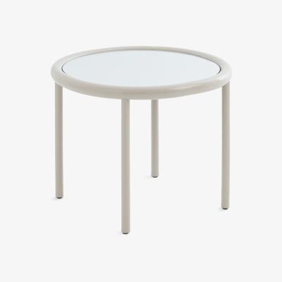 La Redoute Tubula Metal and Mirror Top Side Table