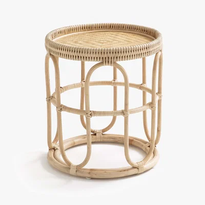 La Redoute Aloki Side Table in Rattan & Bamboo