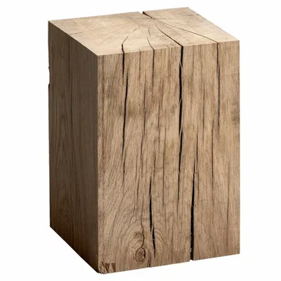 La Redoute Merlin Solid Oak Block Side Table