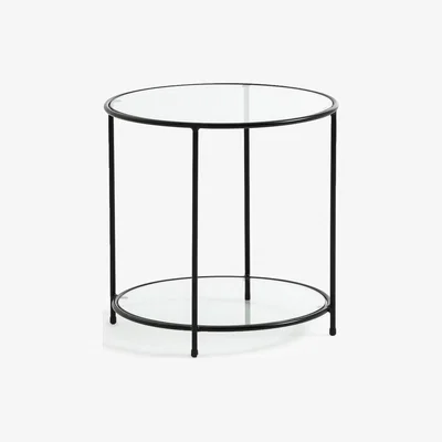 La Redoute Sybil Tempered Glass Side Table
