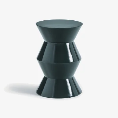La Redoute Calendes Acacia Side Table with Glossy Finish