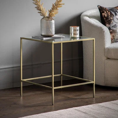 La Redoute Aligarh Luxe Smoked Glass Side Table