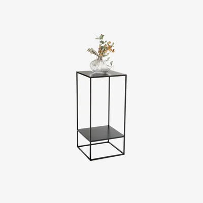 La Redoute Hiba Two Tier Side/Pedestal Table in Metal
