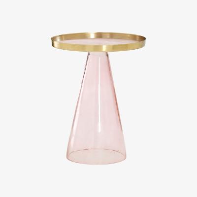 La Redoute Martini Side Table in a Pink Gold Finish