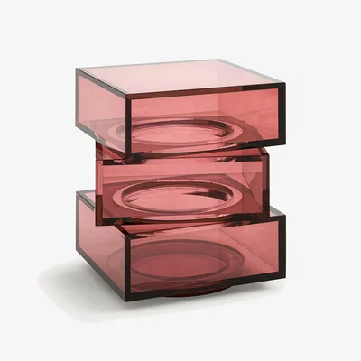 La Redoute Akrili Acrylic Cube End Table