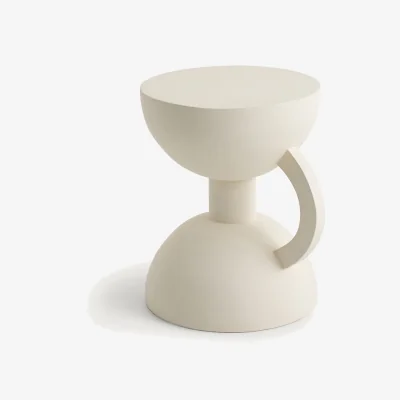 La Redoute Elouan Sofa Side Table in Painted Mango Wood