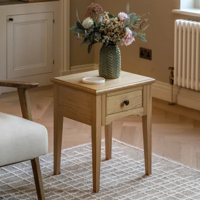 La Redoute Harriet Oak 1 Drawer Side Table
