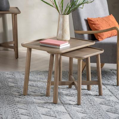 La Redoute Kargil Oak Scandi Nest Side Tables (Set of 2)