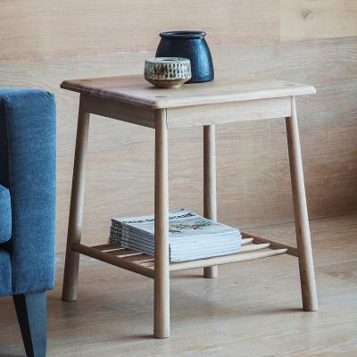 La Redoute Uttara Scandi Oak Side Table with Spindle Shelf