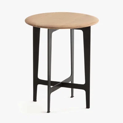 La Redoute Addisson Side Table in Oak & Metal