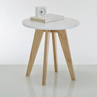 La Redoute Jimi Round Pine Side Table