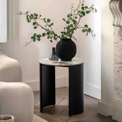 La Redoute Maurice Marble & Metal Side Table