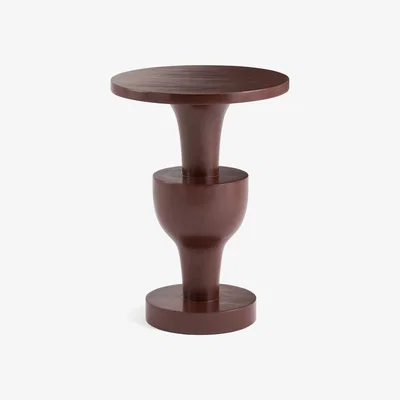 La Redoute Okello Side / Pedestal Table in Solid Mango Wood