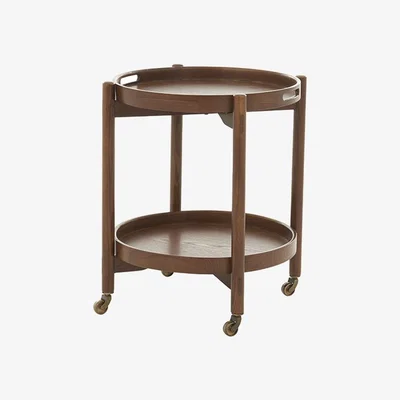 Loaf Meals On Wheels Side Table in Dark Ash