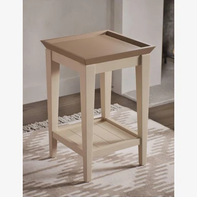 Marks & Spencer M&S Collection Sandbanks Side Table - Neutral, Neutral,Slate Blue