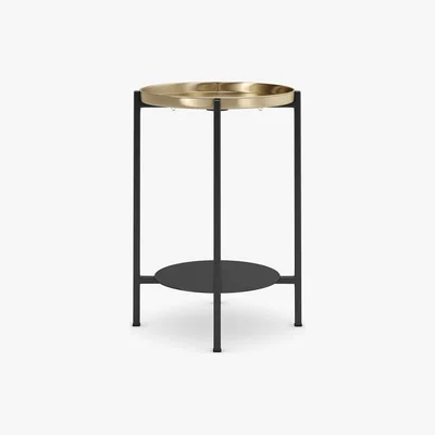 Marks & Spencer M&S Brass Top Side Table - 1SIZE - Antique Brass, Antique Brass