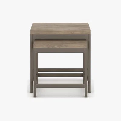 Marks & Spencer Set of 2 Baltimore Grey Nest Tables