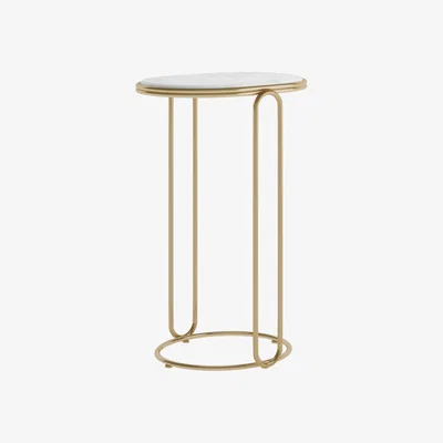 Marks & Spencer M&S X Swoon Odette Side Table - Polished Brass, Polished Brass