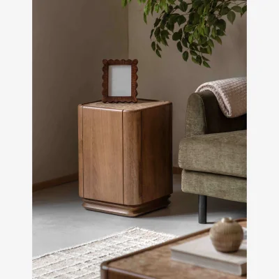Marks & Spencer Gallery Direct Dempsey 1 Door Side Table Brown Mix