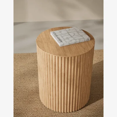 Marks & Spencer Gallery Direct Fluted Side Table Natural