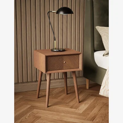 Marks & Spencer M&S Monroe Bedside Table - Walnut, Walnut
