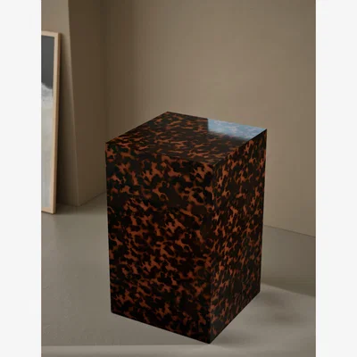 Marks & Spencer M&S Blithe Tortoise Print Side Table Black/Brown