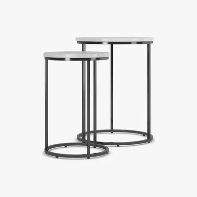 Marks & Spencer Farley Marble Round Nest of Tables