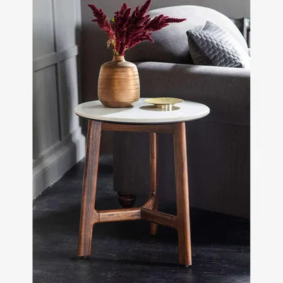 Marks & Spencer Gallery Direct Barcelona Round Side Table - Dark Brown, Dark Brown