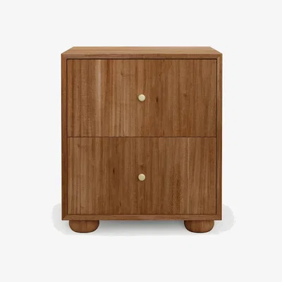 Marks & Spencer M&S Langham 2 Drawer Bedside Table - Natural Mix, Natural Mix