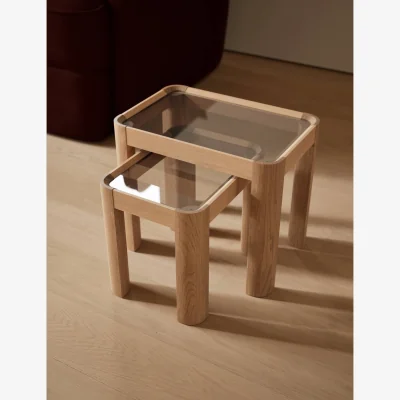Marks & Spencer M&S Ember Nest of Side Tables Oak