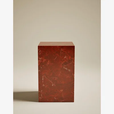Marks & Spencer M&S Blithe Red Marble Effect Side Table Marble
